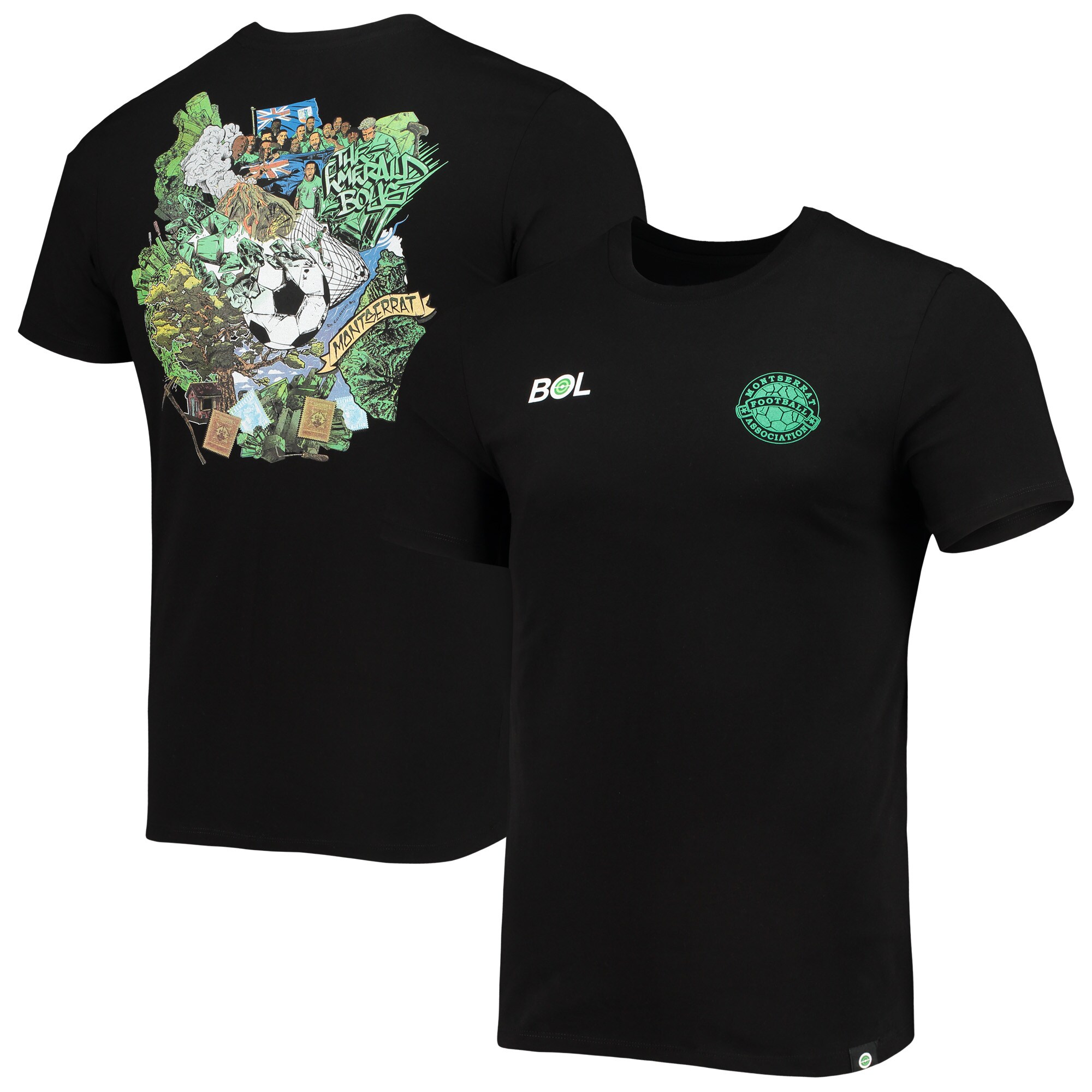 Explore montserrat national team volcano t-shirt – black – Germany Football Jerseys & T-Shirts Collection