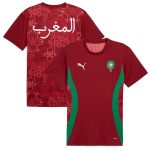 Explore morocco national team puma 2025 pre-match jersey – red – Germany Football Jerseys & T-Shirts Collection