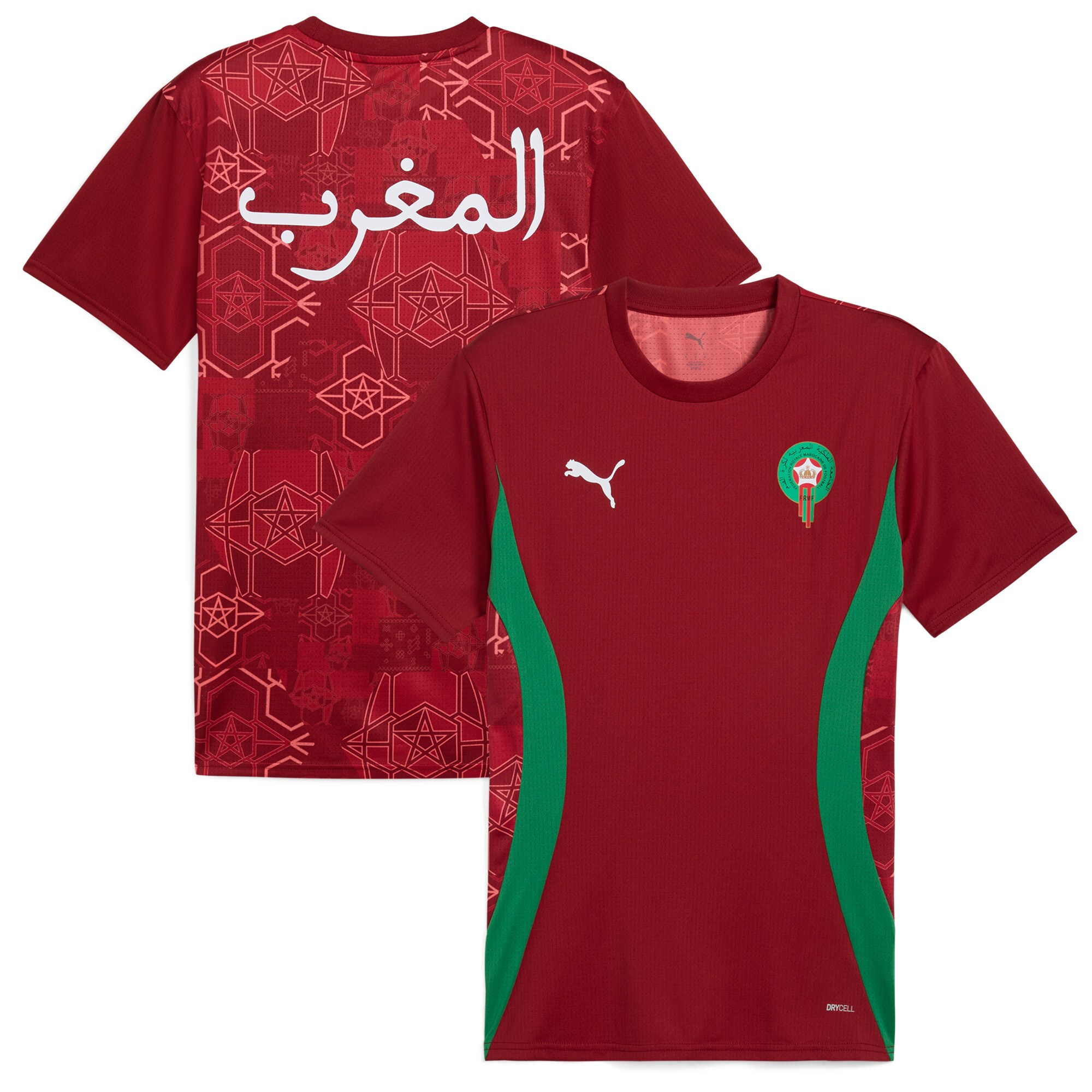Explore morocco national team puma 2025 pre-match jersey – red – Germany Football Jerseys & T-Shirts Collection