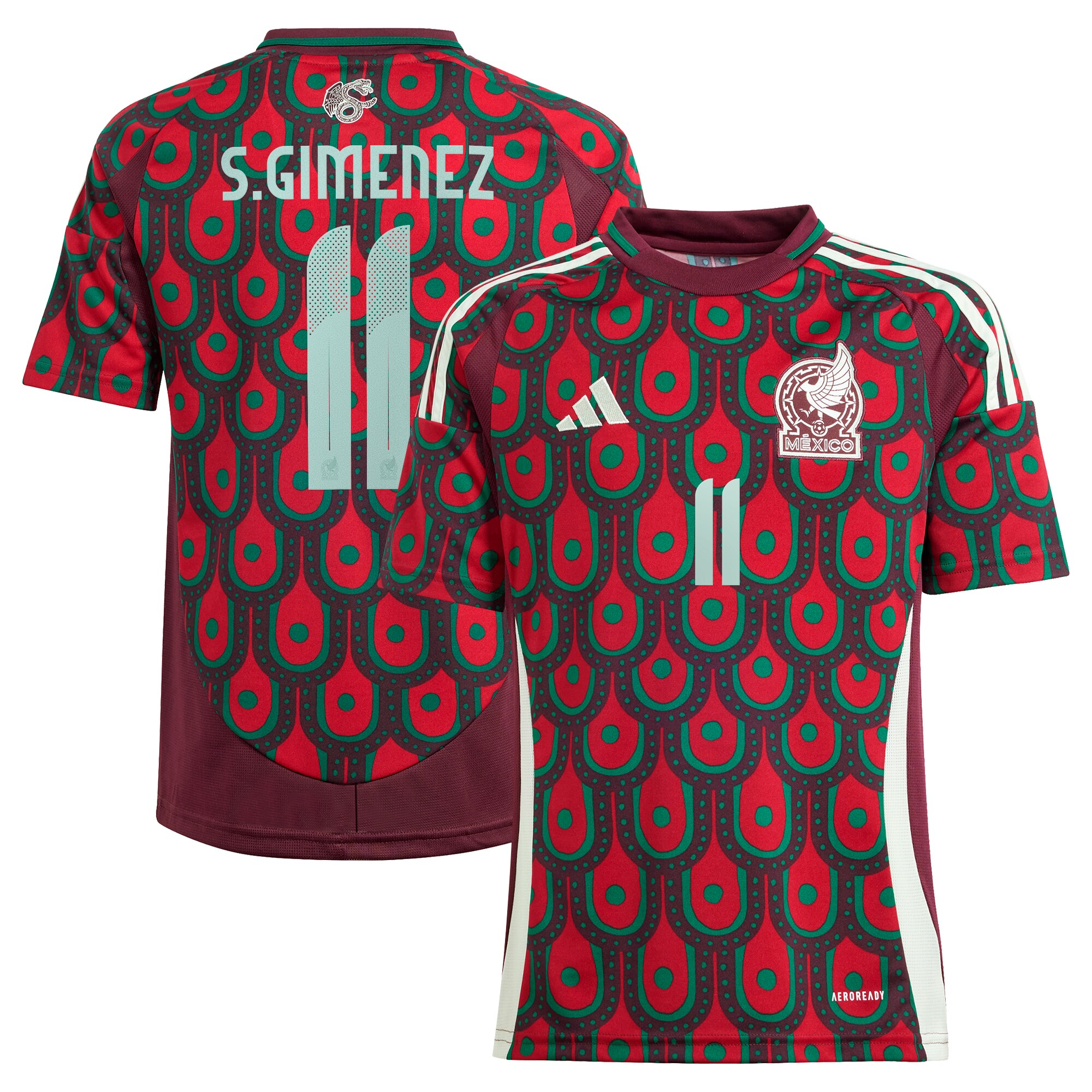 Explore santiago giménez mexico national team adidas youth 2024 home replica player jersey – burgundy – Germany Football Jerseys & T-Shirts Collection