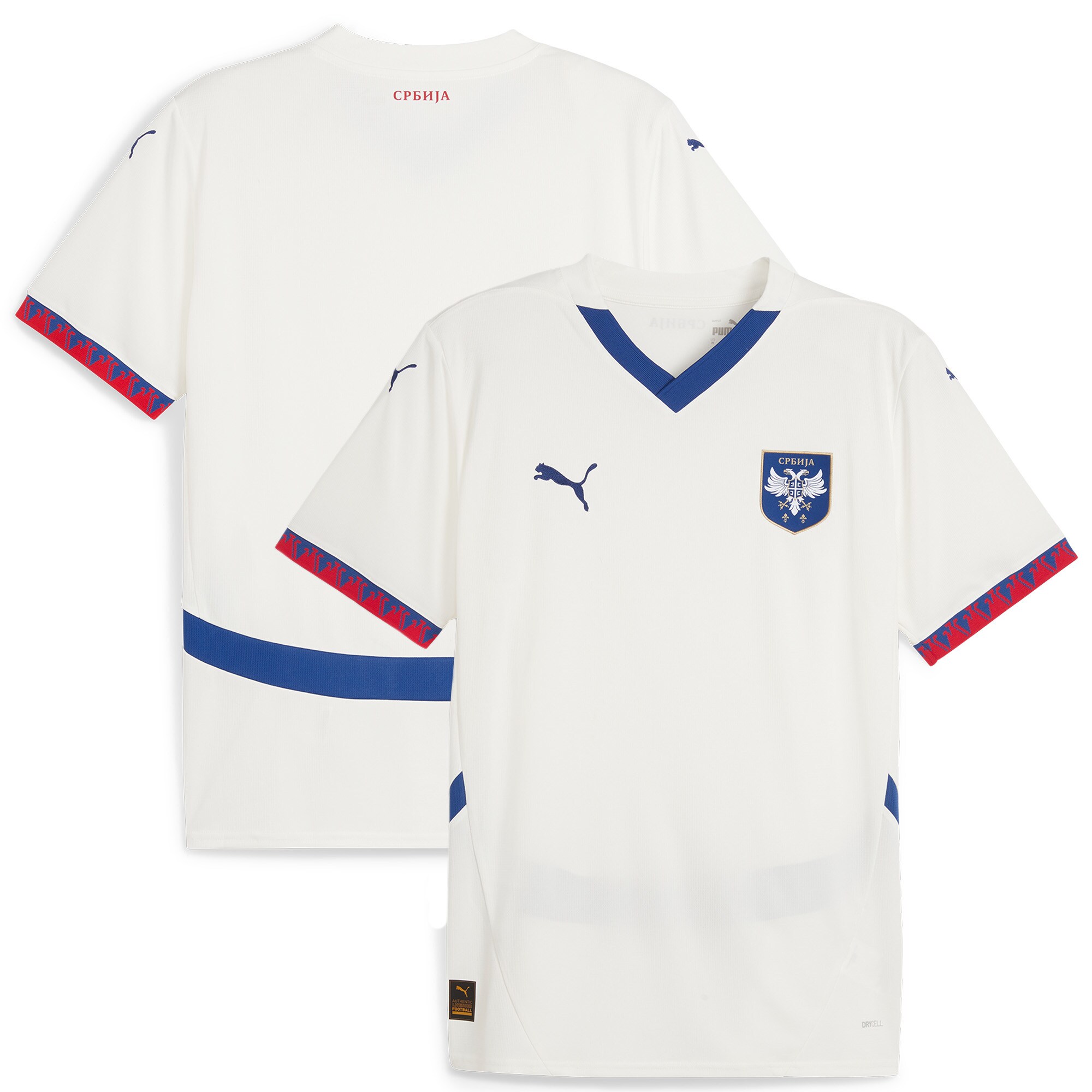 Explore serbia national team puma 2024 away replica jersey – white – Germany Football Jerseys & T-Shirts Collection