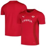 Explore serbia national team puma 2024 pre-match jersey – red – Germany Football Jerseys & T-Shirts Collection