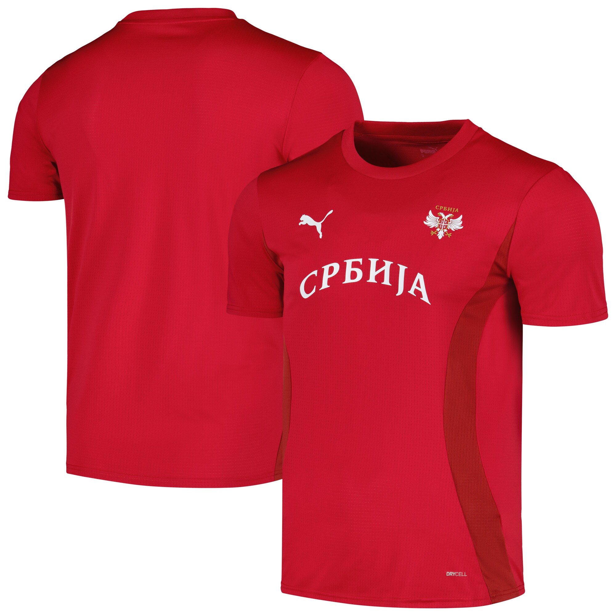 Explore serbia national team puma 2024 pre-match jersey – red – Germany Football Jerseys & T-Shirts Collection