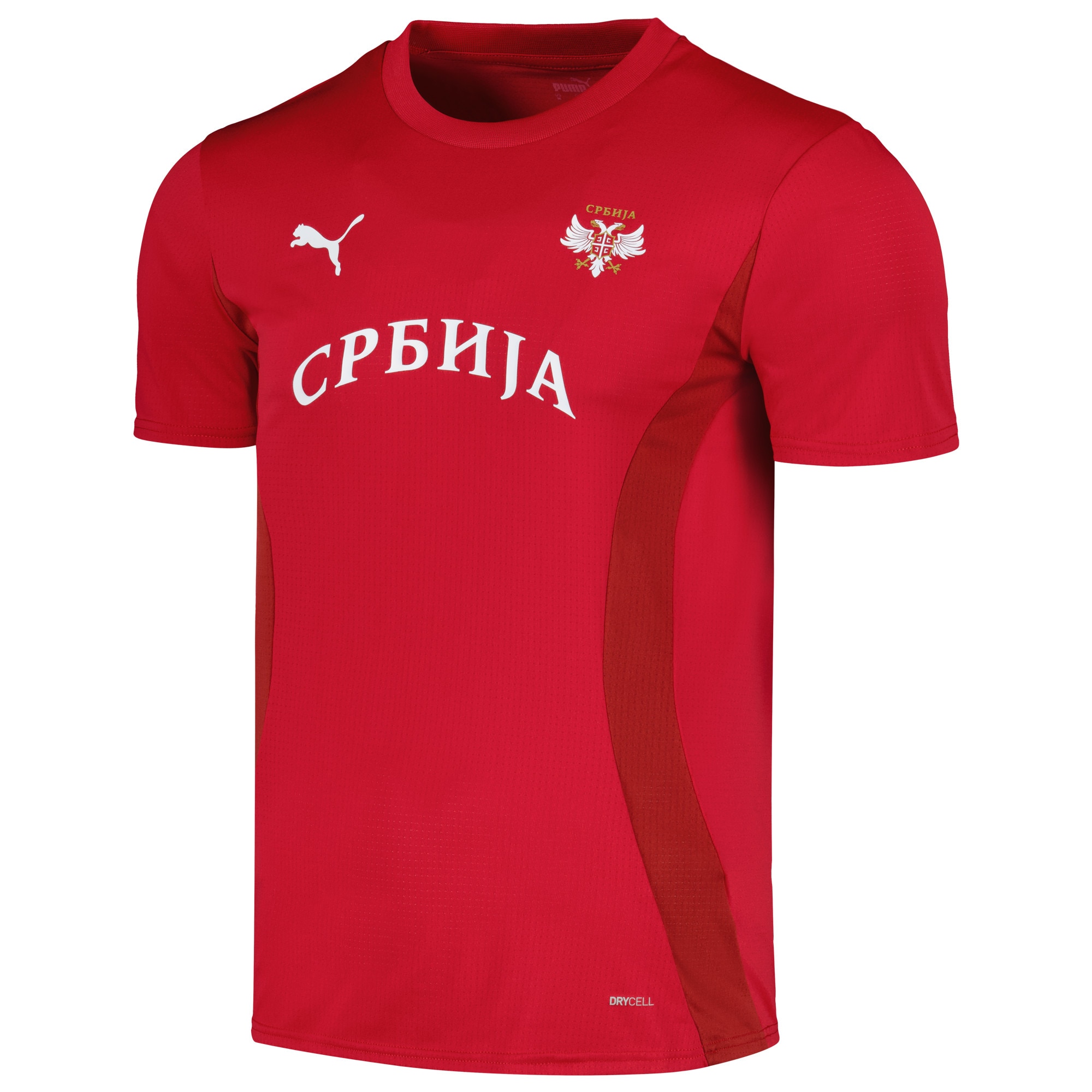 Explore serbia national team puma 2024 pre-match jersey – red – Germany Football Jerseys & T-Shirts Collection