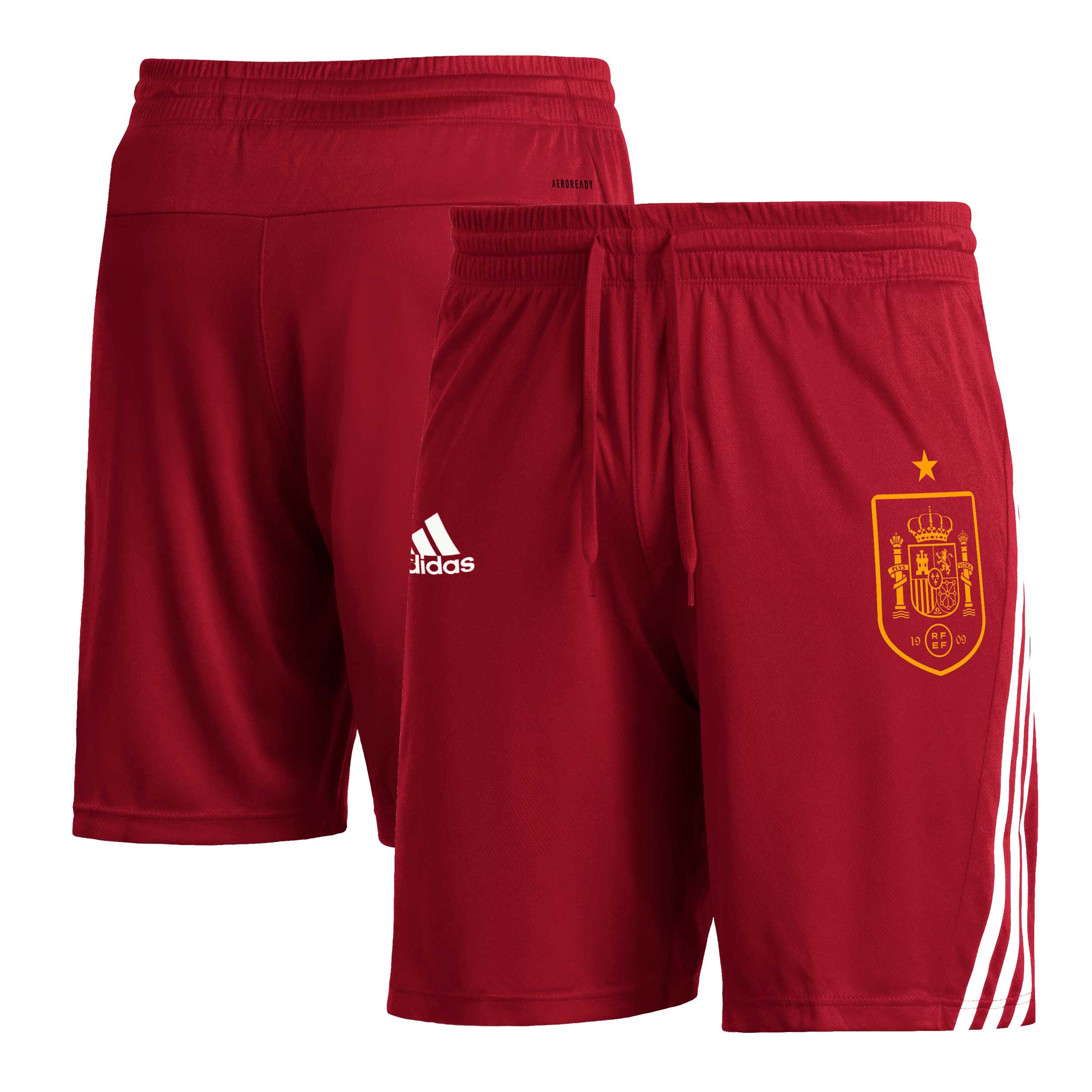 Explore spain national team adidas club crest three-stripe aeroready shorts – red – Germany Football Jerseys & T-Shirts Collection