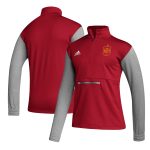 Explore spain national team adidas crest long sleeve half-zip top – red – Germany Football Jerseys & T-Shirts Collection
