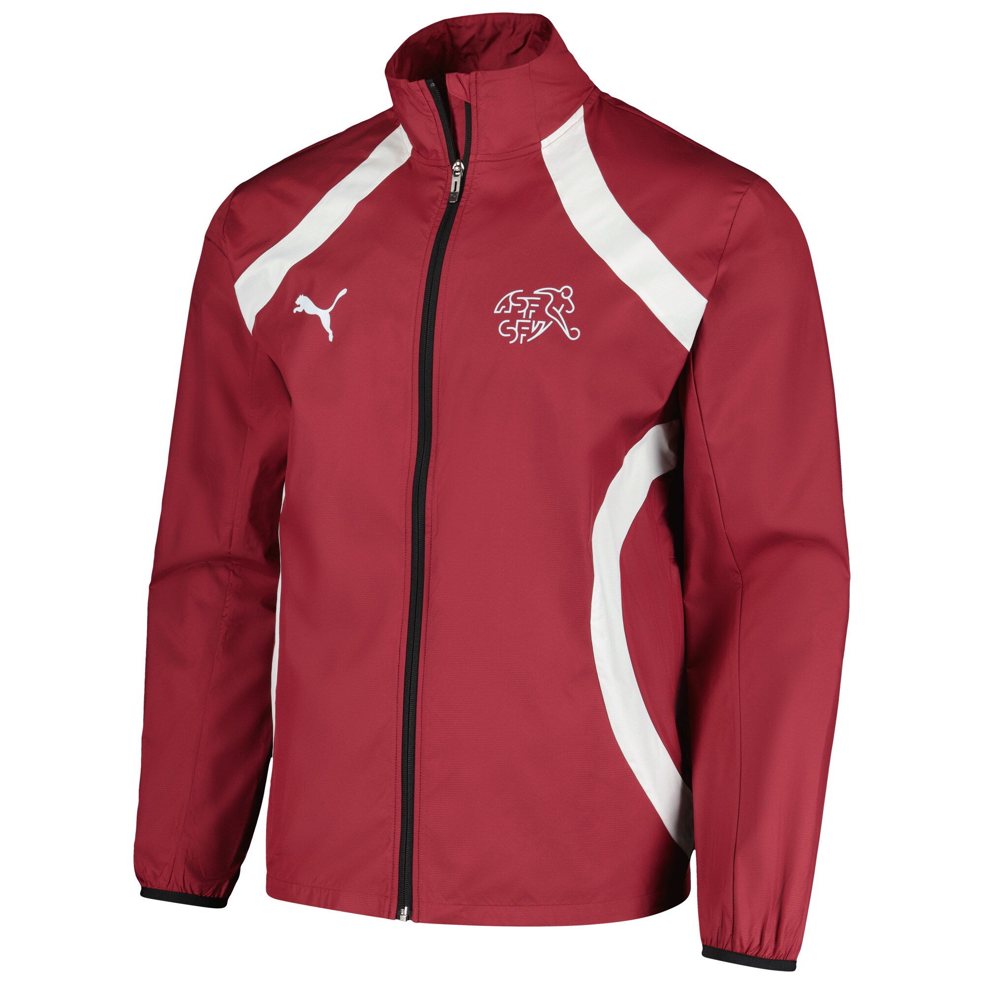 Explore switzerland national team puma 2024 pre-match full-zip hoodie jacket – red – Germany Football Jerseys & T-Shirts Collection